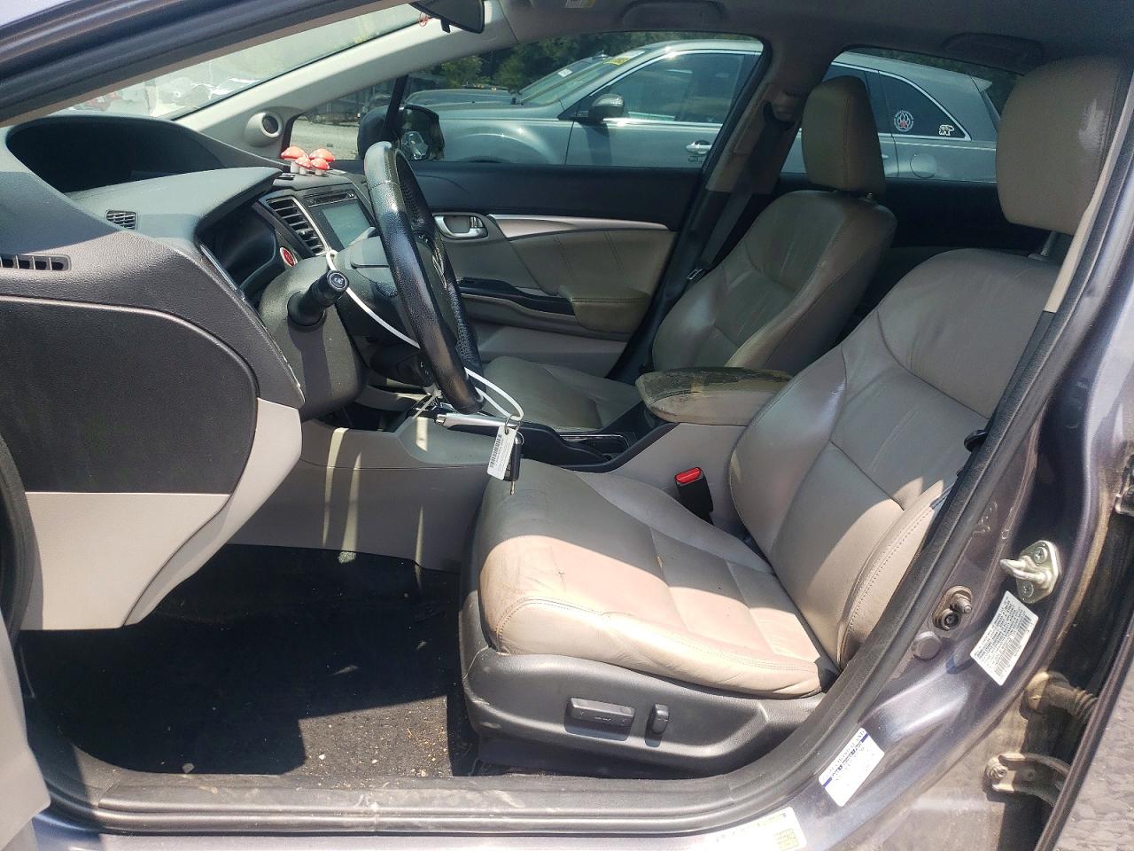 2014 Honda Civic Exl Gray vin: 19XFB2F98EE002180