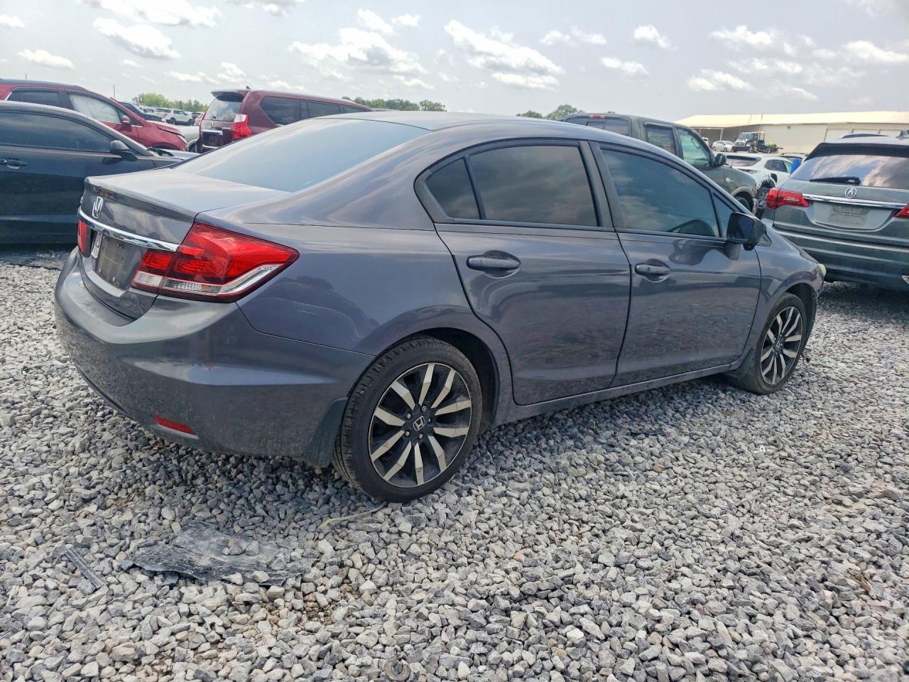 2014 Honda Civic Exl Gray vin: 19XFB2F98EE002180