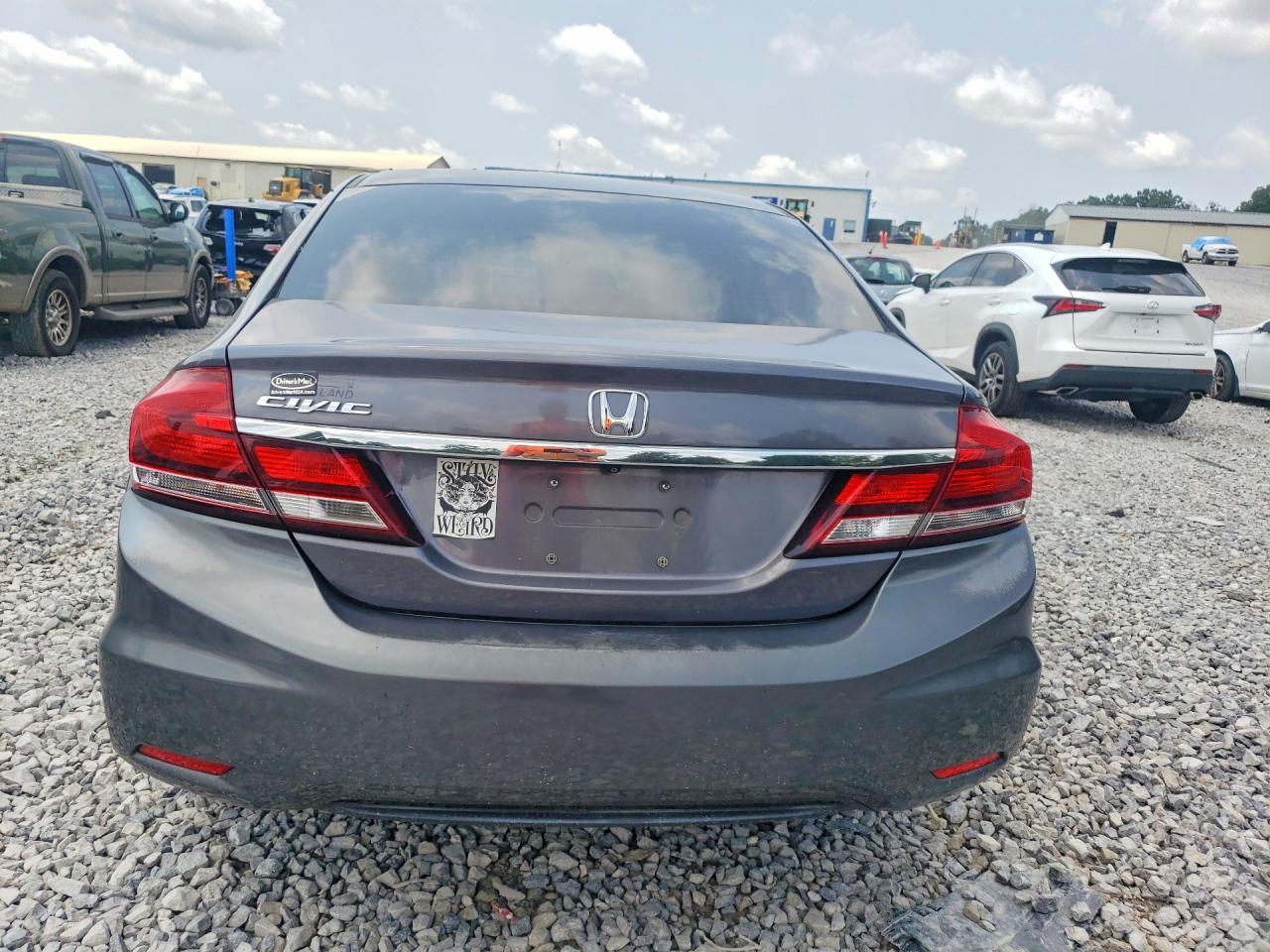 2014 Honda Civic Exl Gray vin: 19XFB2F98EE002180