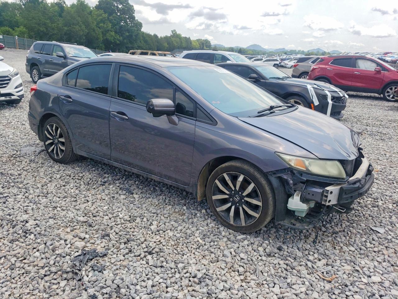 2014 Honda Civic Exl Gray vin: 19XFB2F98EE002180