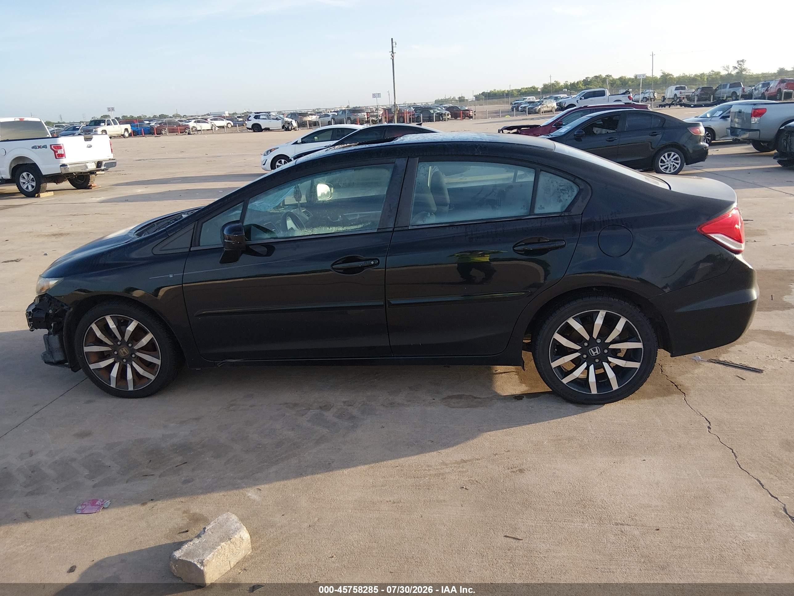 2014 Honda Civic Ex-l Black vin: 19XFB2F98EE018802
