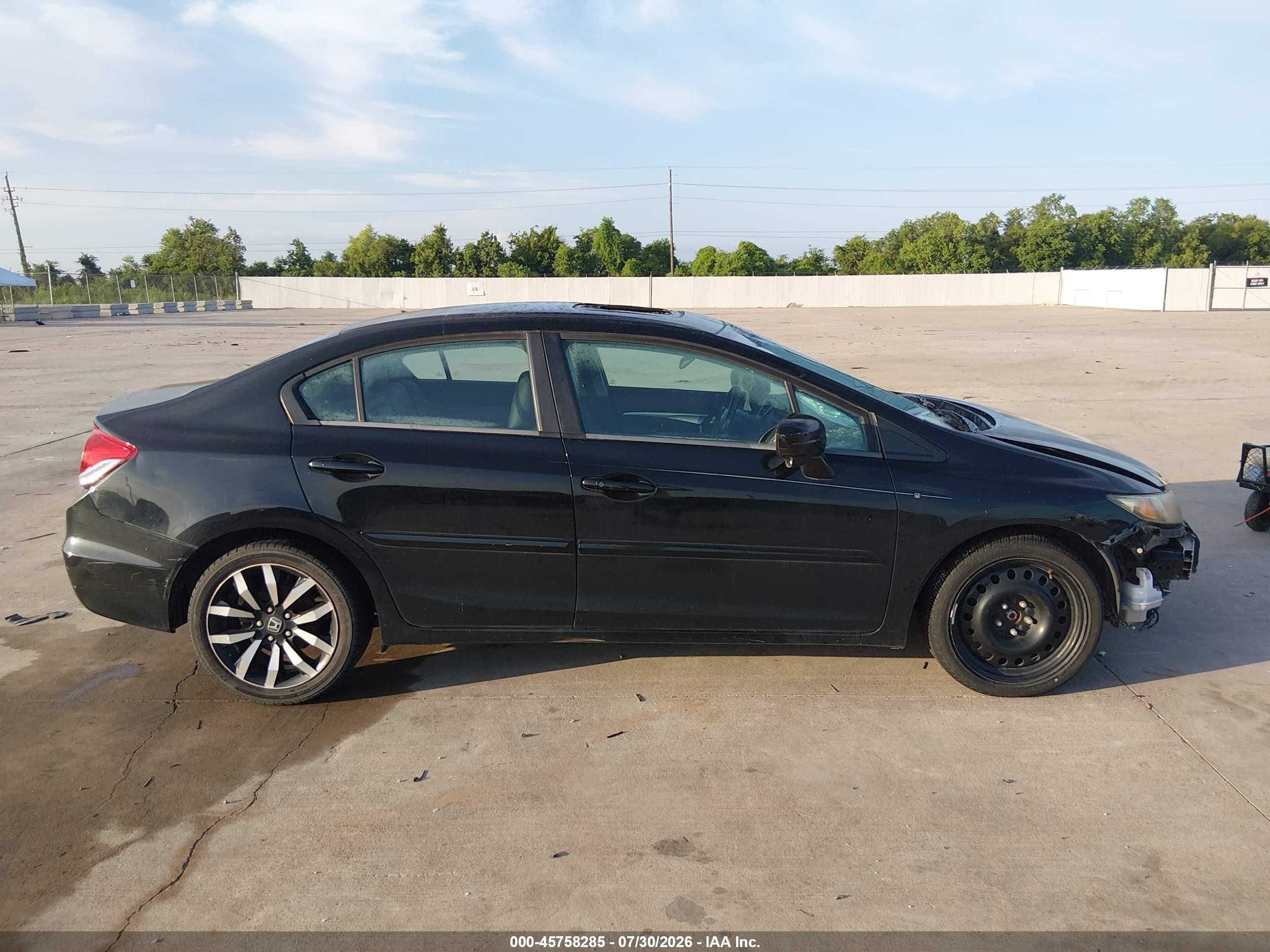 2014 Honda Civic Ex-l Black vin: 19XFB2F98EE018802