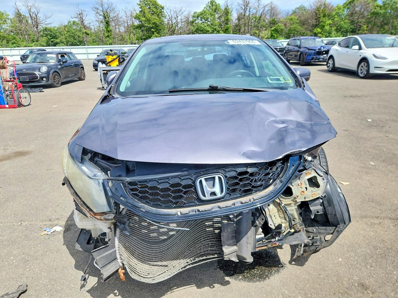 2014 Honda Civic Exl Gray vin: 19XFB2F98EE207546