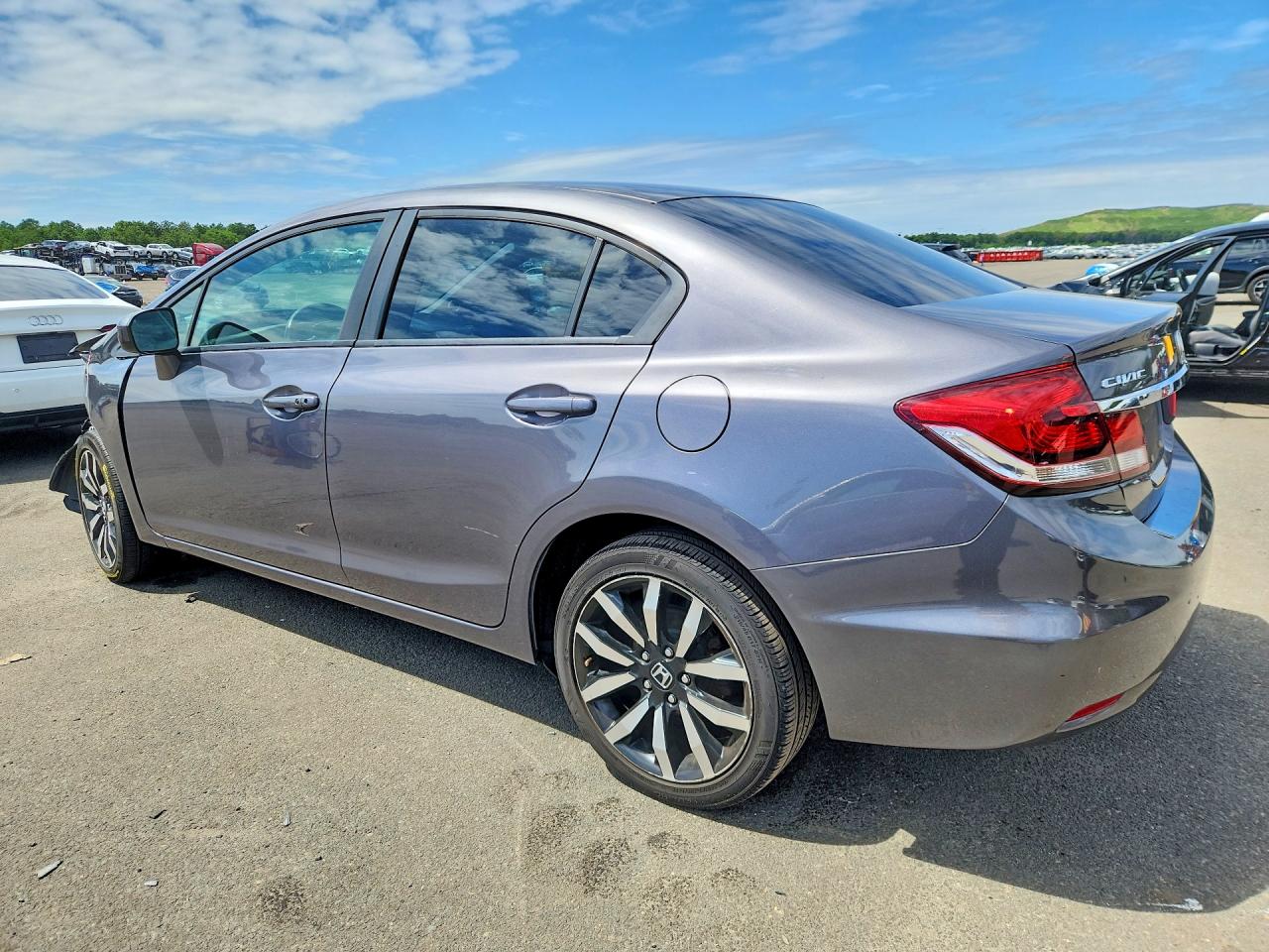 2014 Honda Civic Exl Gray vin: 19XFB2F98EE207546