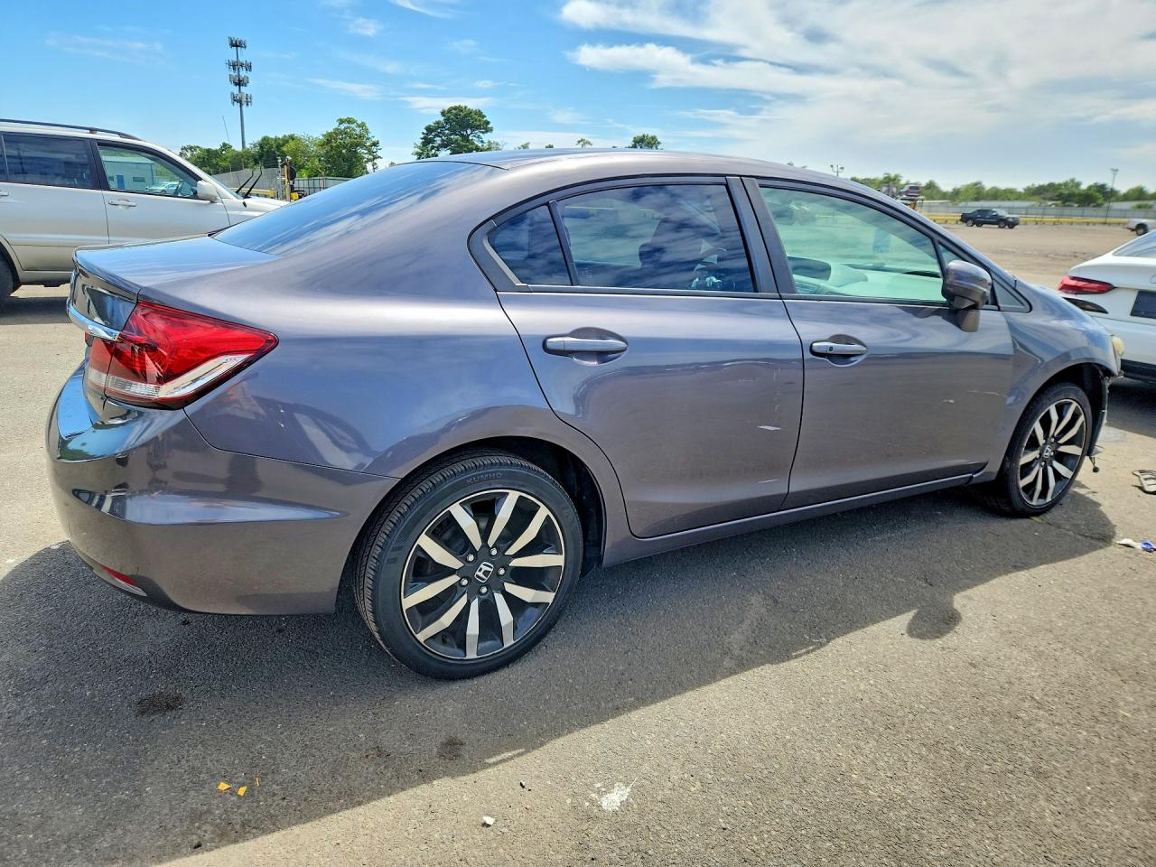 2014 Honda Civic Exl Gray vin: 19XFB2F98EE207546
