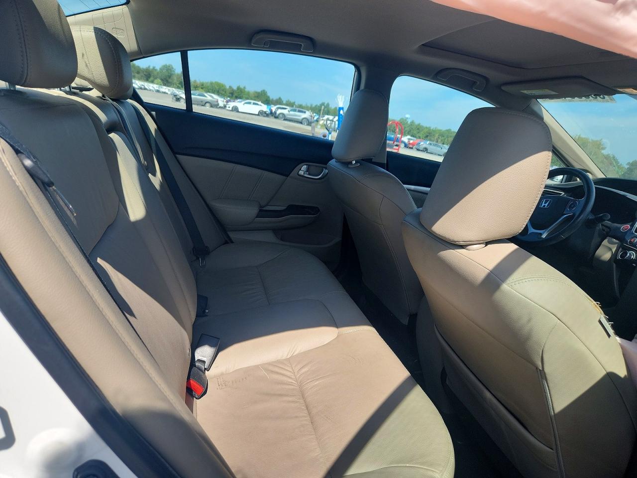 2014 Honda Civic Exl White vin: 19XFB2F98EE266323
