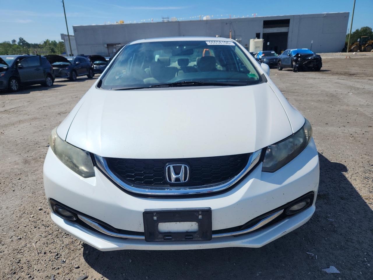 2014 Honda Civic Exl White vin: 19XFB2F98EE266323
