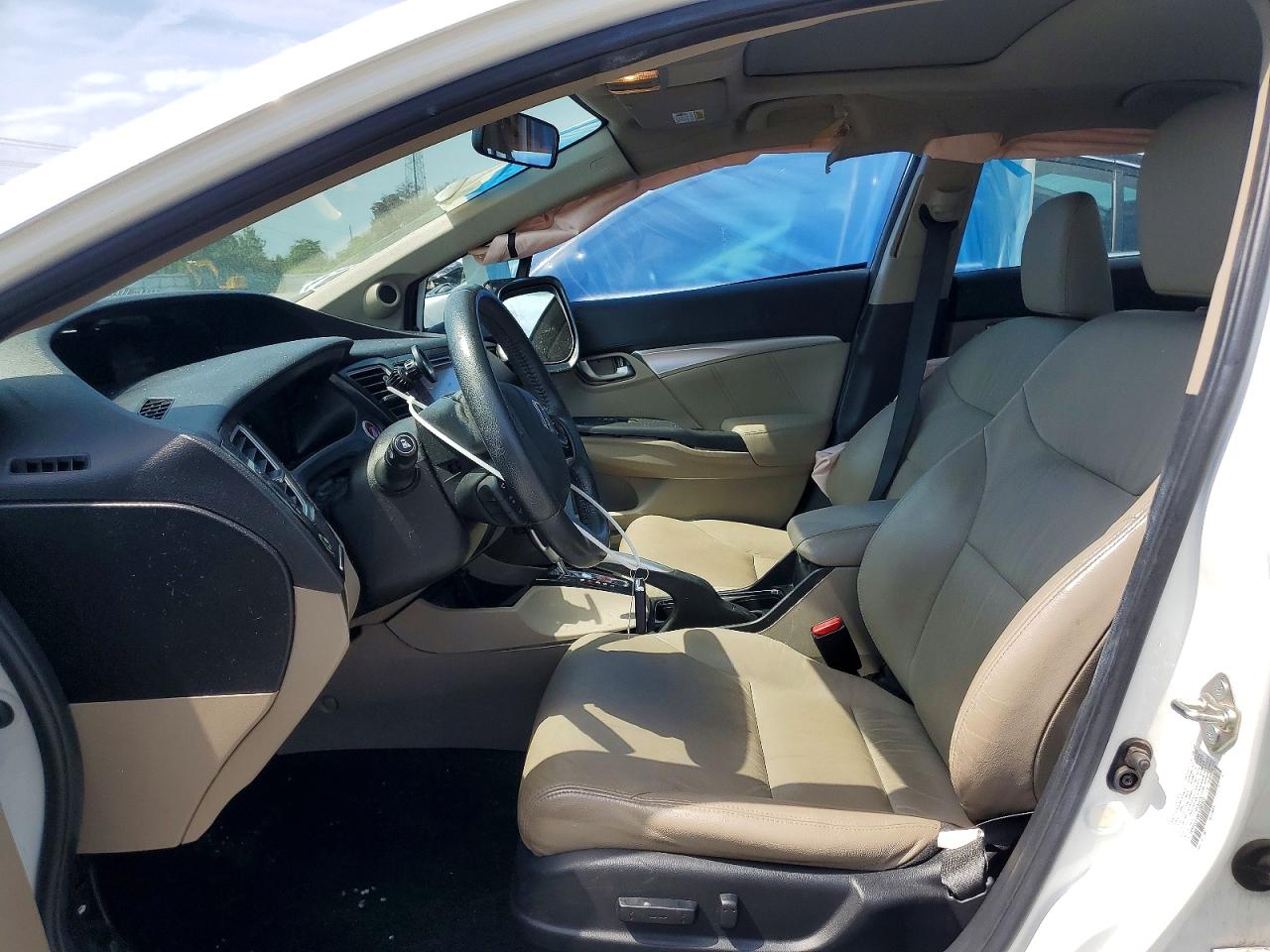 2014 Honda Civic Exl White vin: 19XFB2F98EE266323