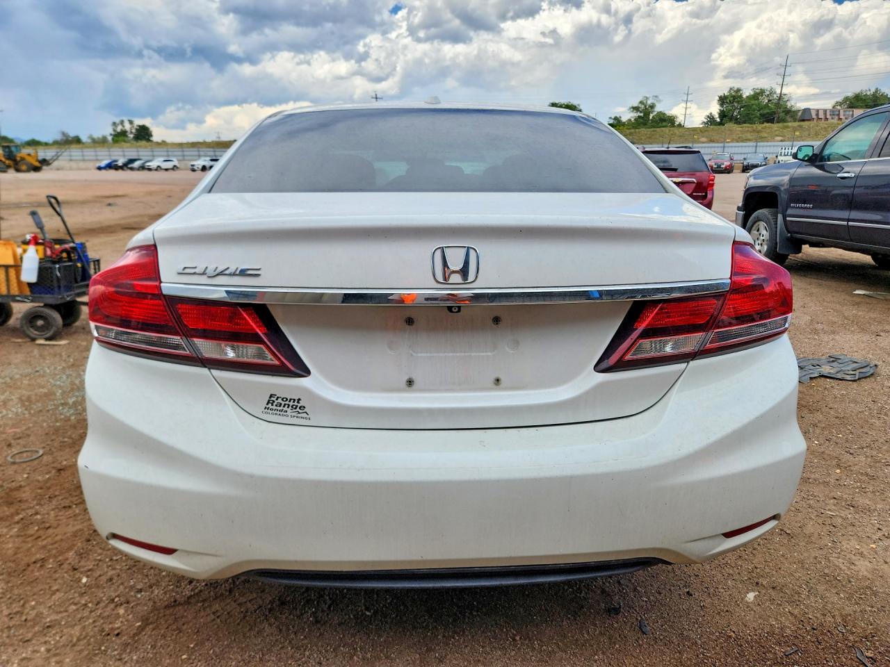 2015 Honda Civic Exl White vin: 19XFB2F98FE025217
