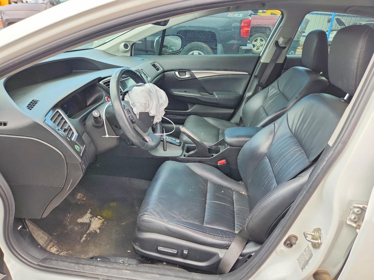 2015 Honda Civic Exl White vin: 19XFB2F98FE025217