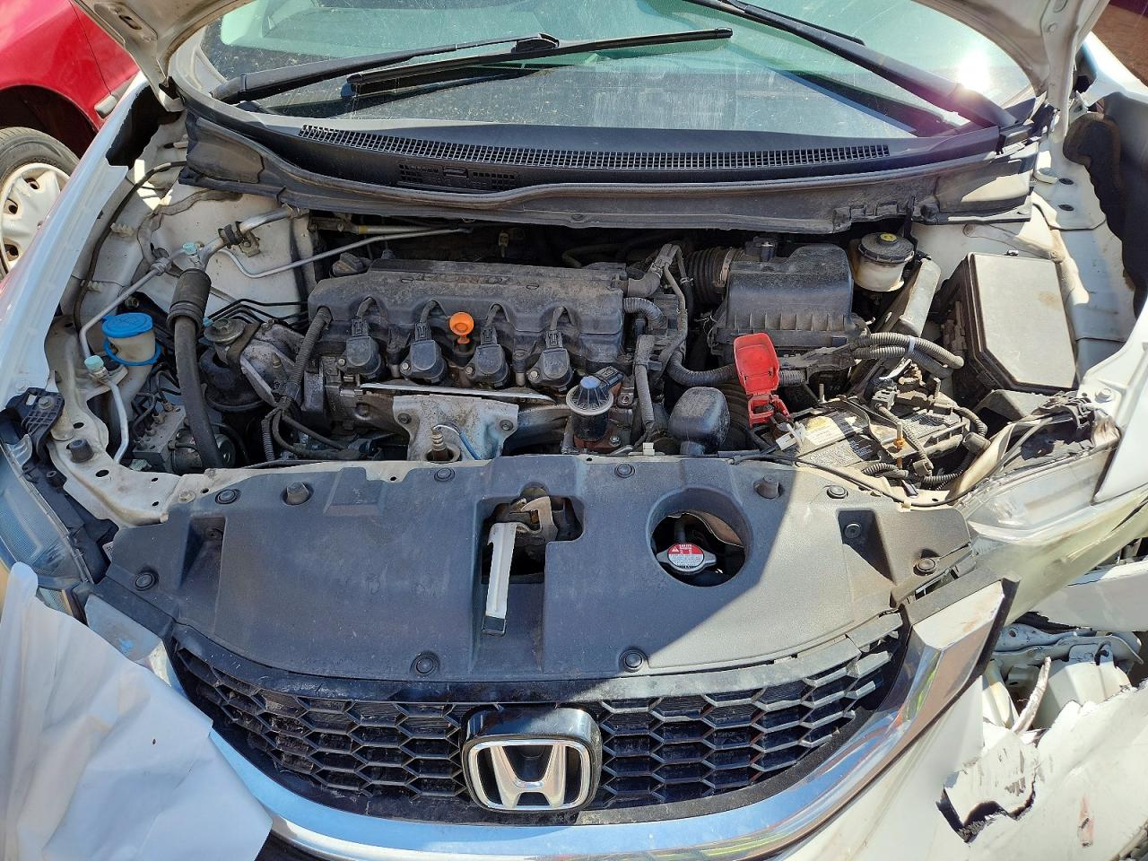 2015 Honda Civic Exl White vin: 19XFB2F98FE025217