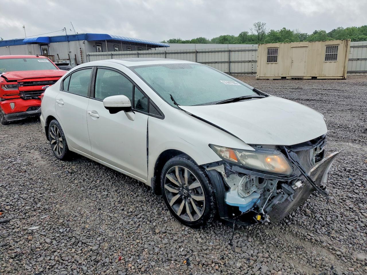 2015 Honda Civic Exl Белый vin: 19XFB2F98FE038629