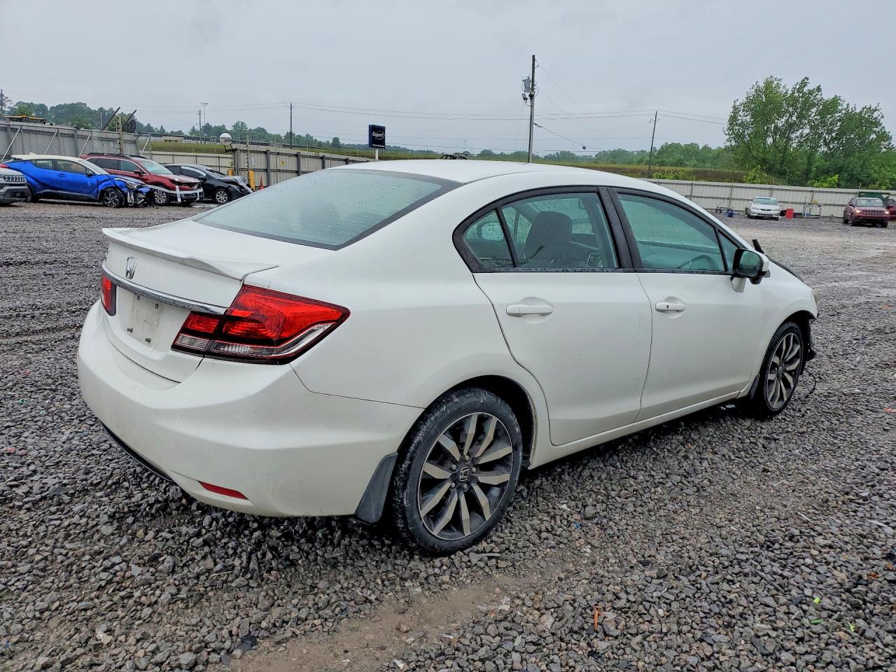 2015 Honda Civic Exl Белый vin: 19XFB2F98FE038629