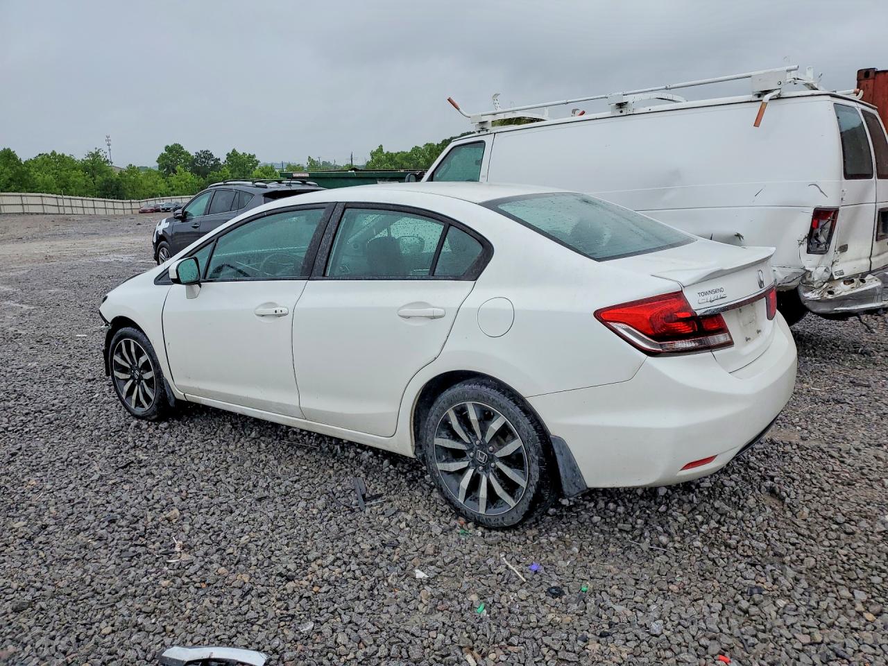 2015 Honda Civic Exl Белый vin: 19XFB2F98FE038629
