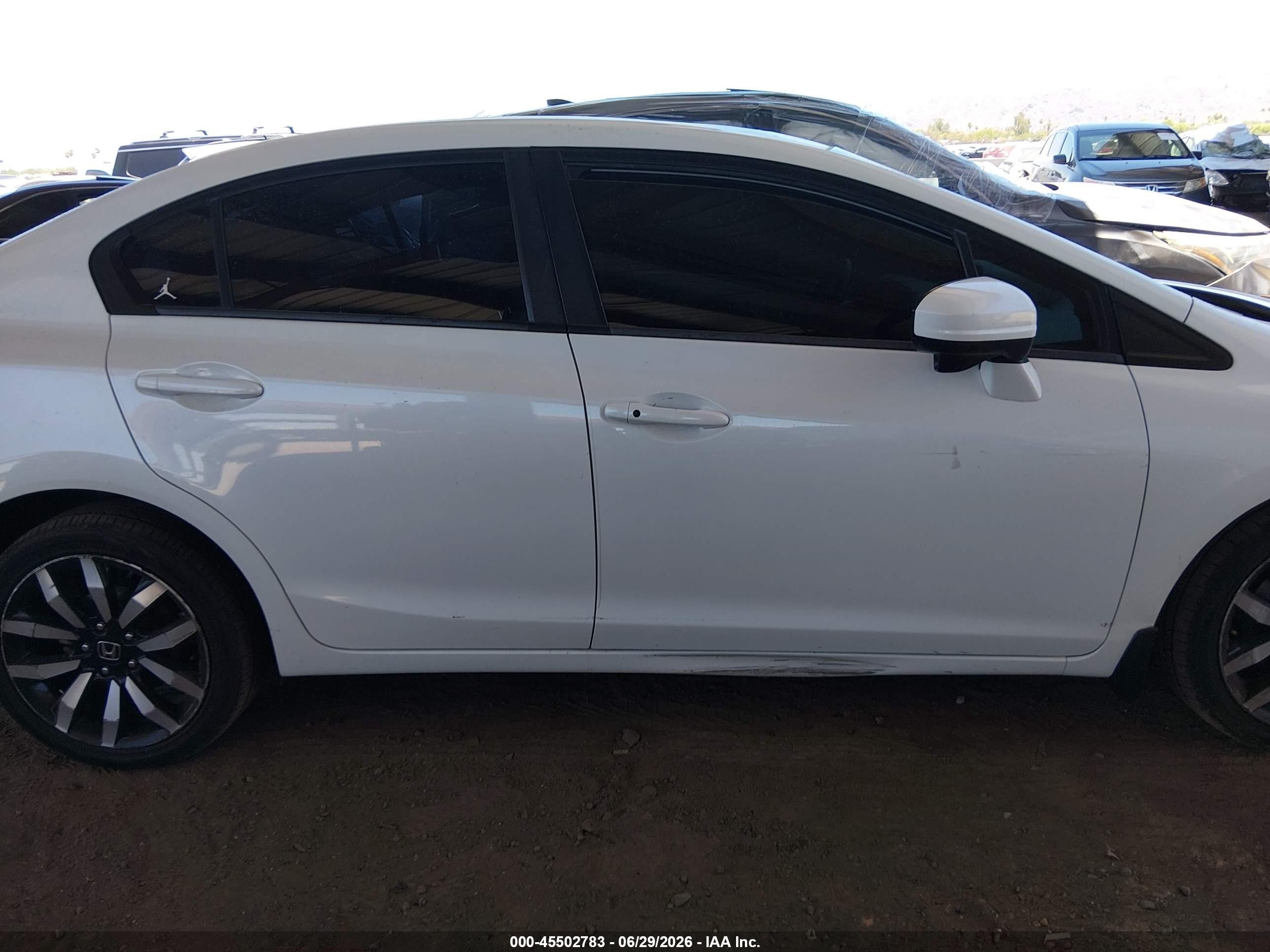 2015 Honda Civic Ex-l White vin: 19XFB2F98FE052871