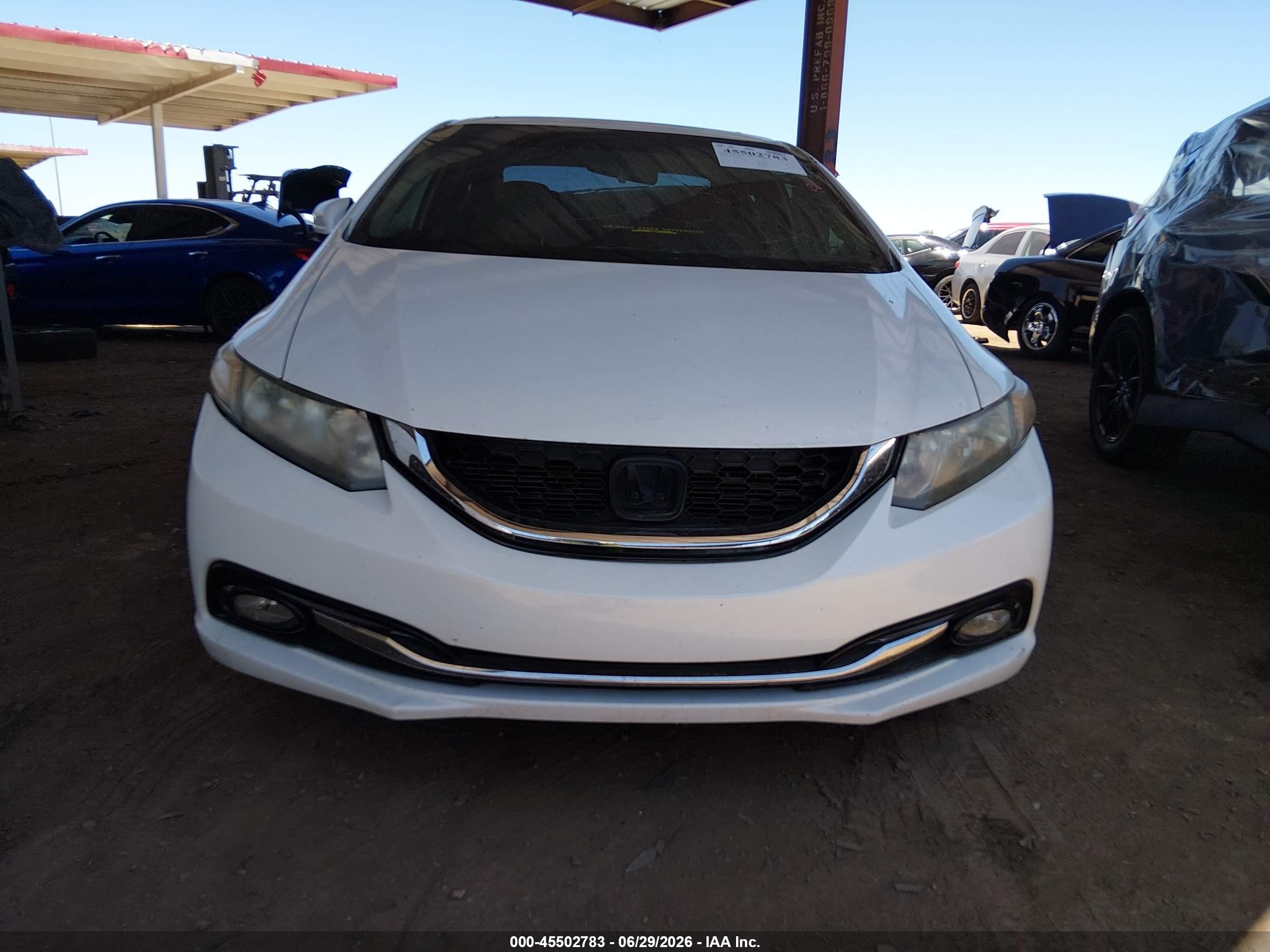 2015 Honda Civic Ex-l White vin: 19XFB2F98FE052871