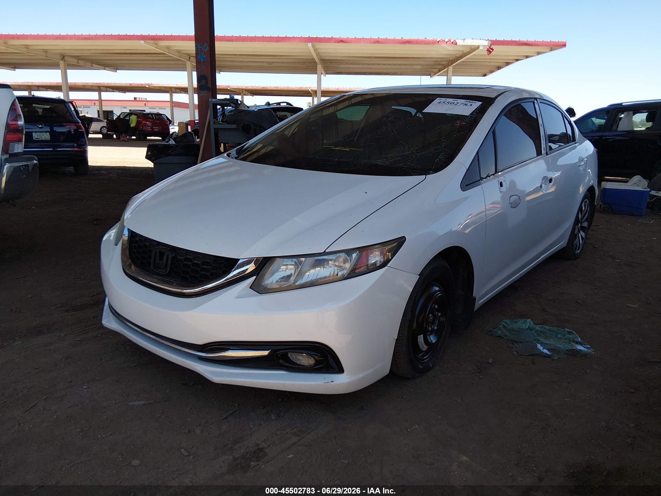 2015 Honda Civic Ex-l White vin: 19XFB2F98FE052871