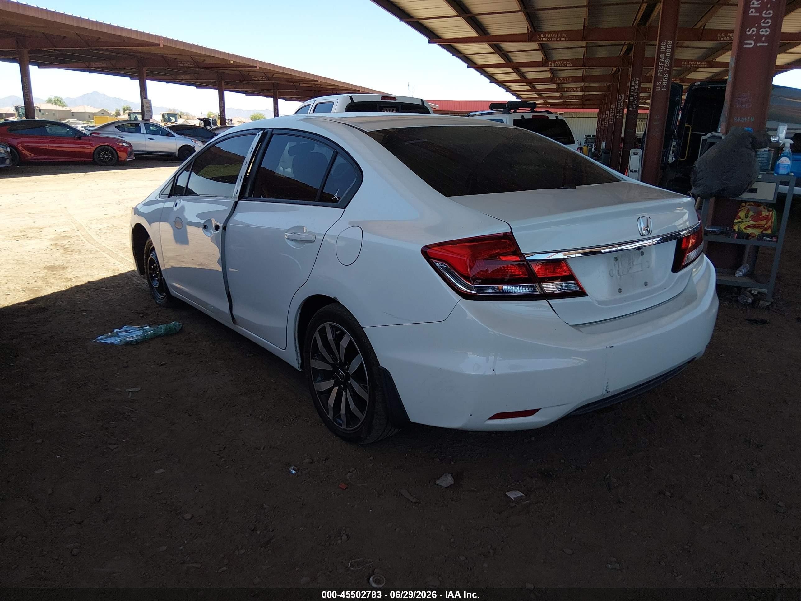 2015 Honda Civic Ex-l White vin: 19XFB2F98FE052871