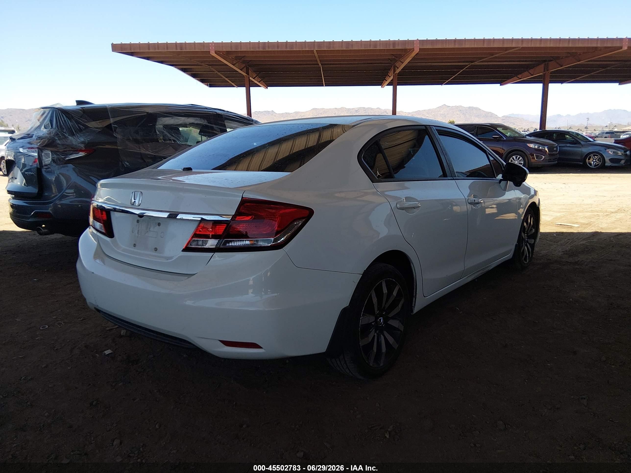 2015 Honda Civic Ex-l White vin: 19XFB2F98FE052871
