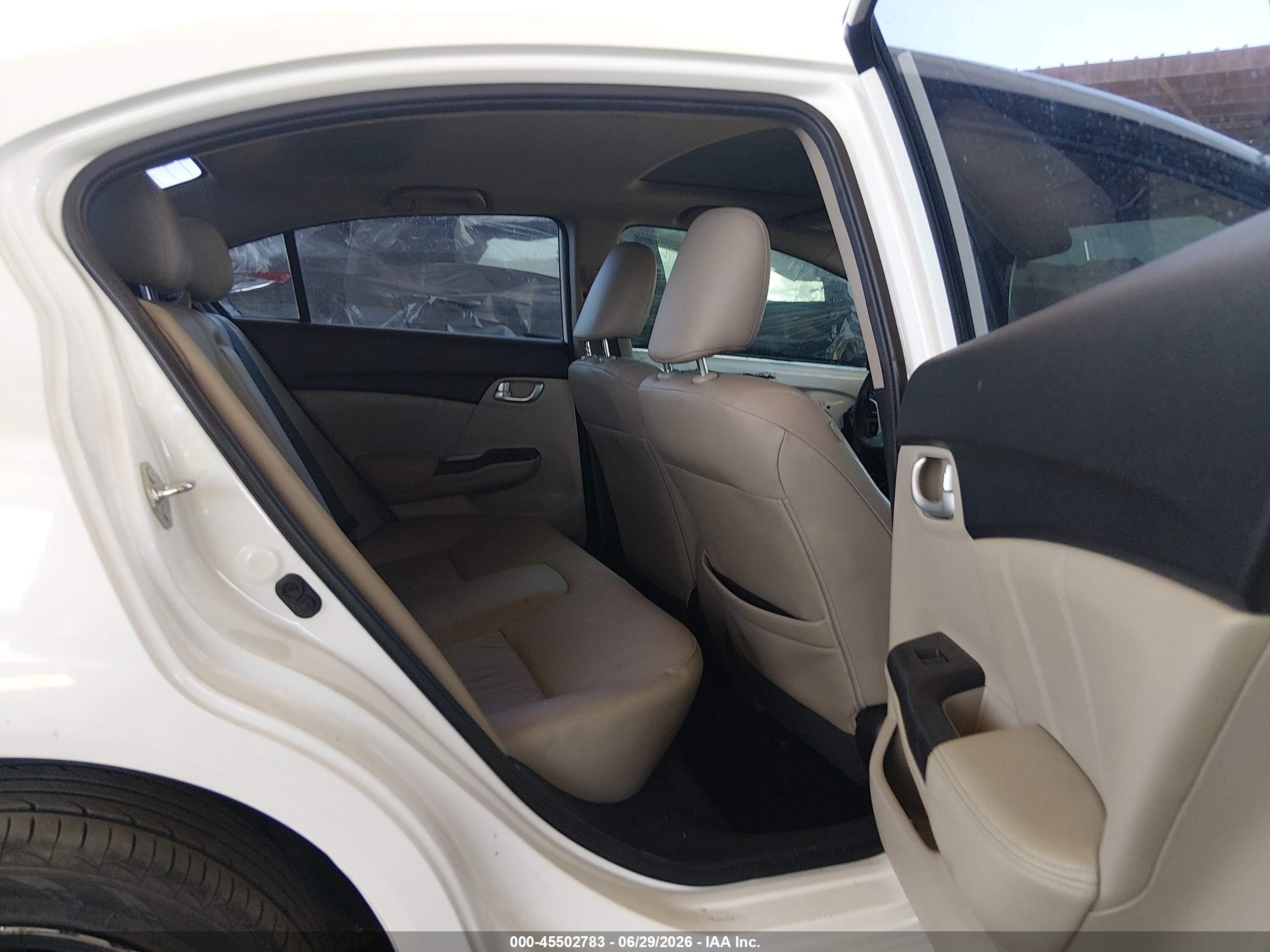 2015 Honda Civic Ex-l White vin: 19XFB2F98FE052871