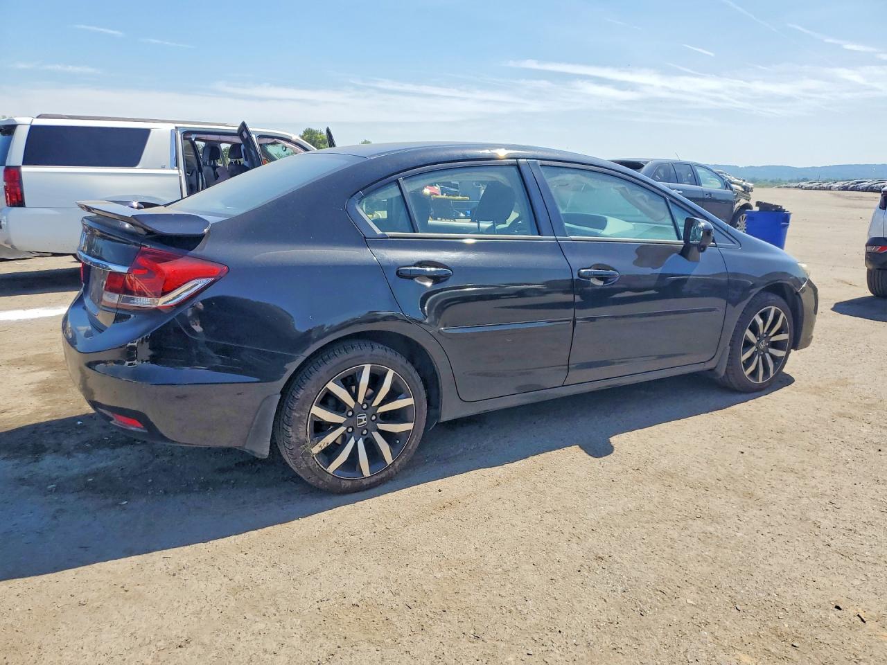 2015 Honda Civic Exl Black vin: 19XFB2F98FE212599