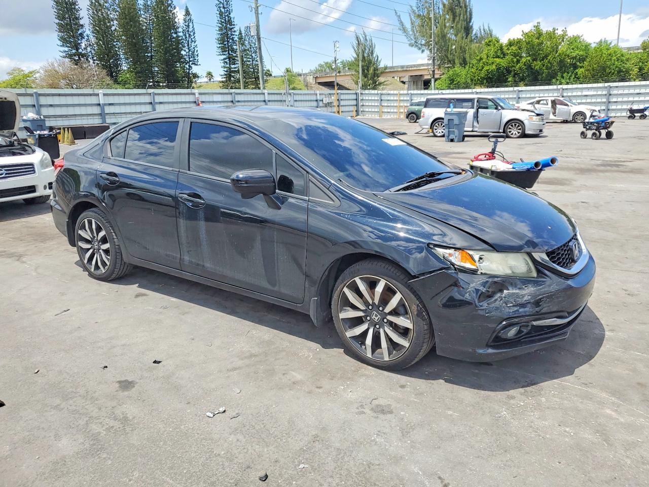 2015 Honda Civic Exl Black vin: 19XFB2F98FE240662