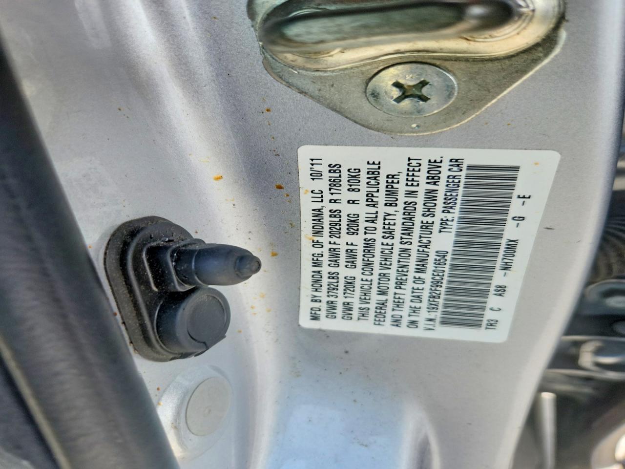 2012 Honda Civic Exl Silver vin: 19XFB2F99CE016540