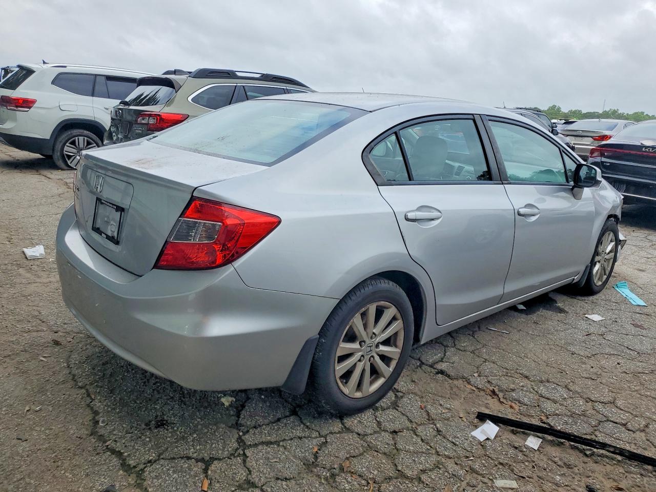2012 Honda Civic Exl Silver vin: 19XFB2F99CE017865