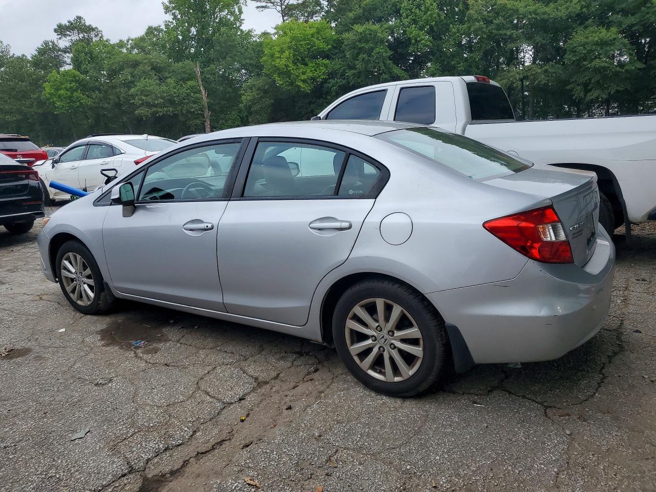 2012 Honda Civic Exl Silver vin: 19XFB2F99CE017865