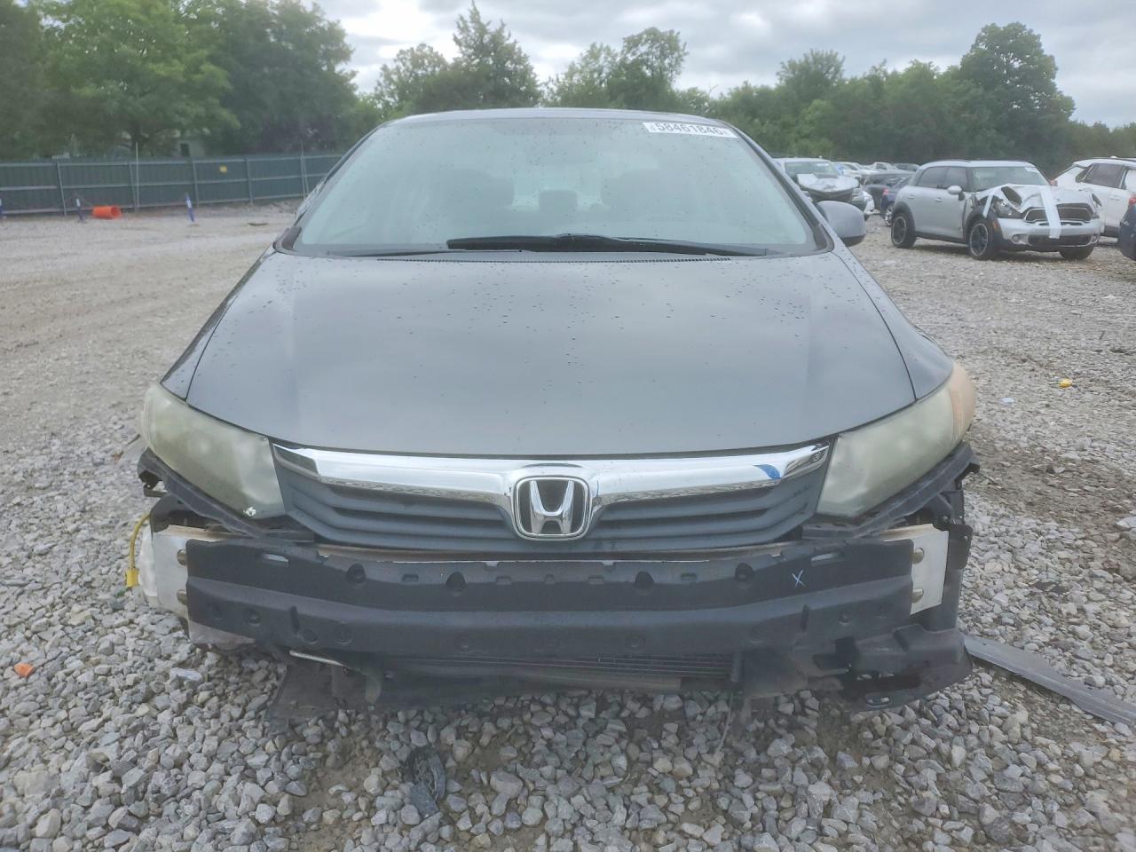 2012 Honda Civic Gray vin: 19XFB2F99CE018689