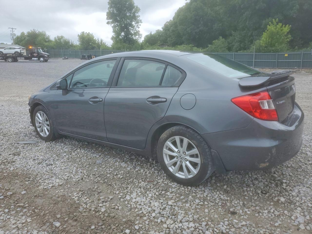 2012 Honda Civic Gray vin: 19XFB2F99CE018689