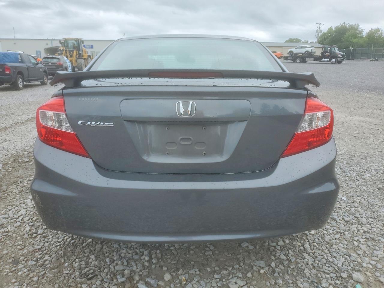 2012 Honda Civic Gray vin: 19XFB2F99CE018689