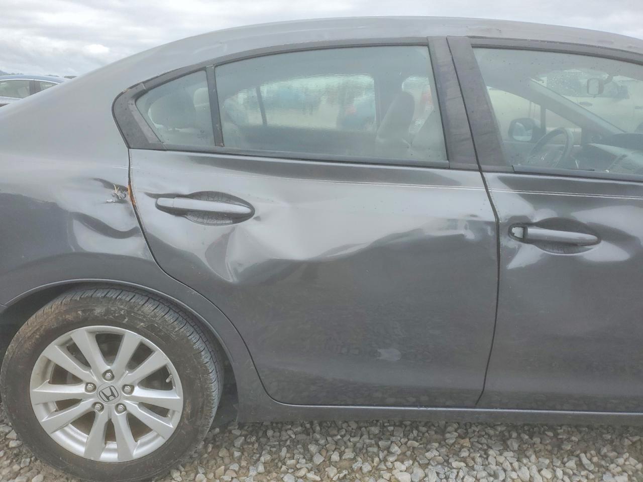 2012 Honda Civic Gray vin: 19XFB2F99CE018689