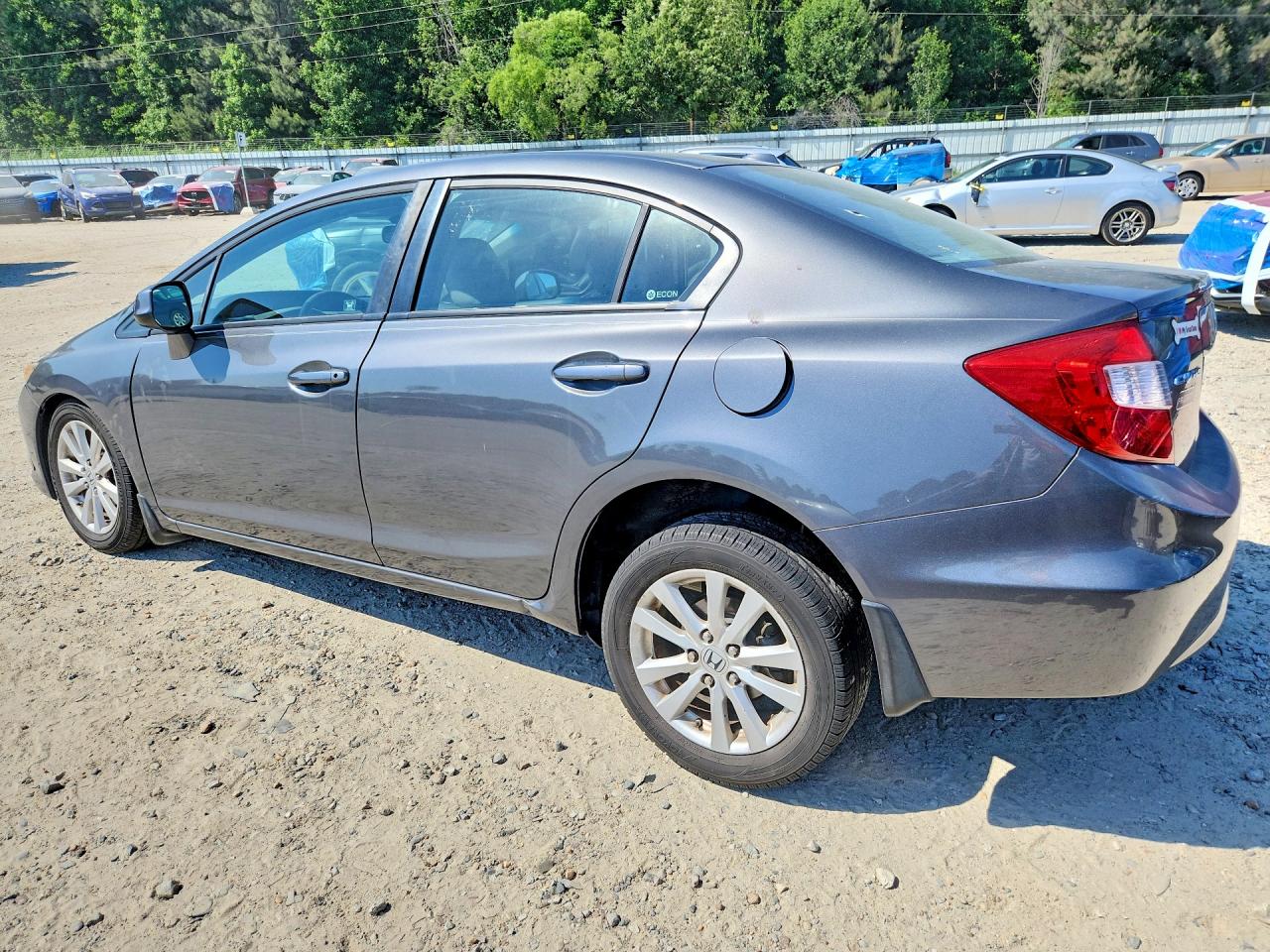 2012 Honda Civic Exl Gray vin: 19XFB2F99CE021687