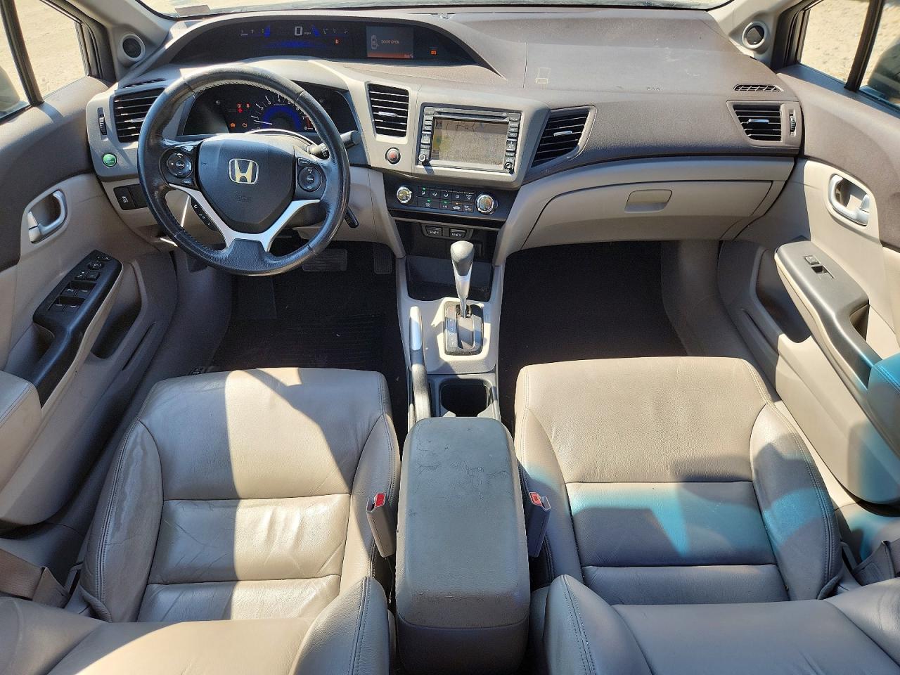 2012 Honda Civic Exl Gray vin: 19XFB2F99CE021687