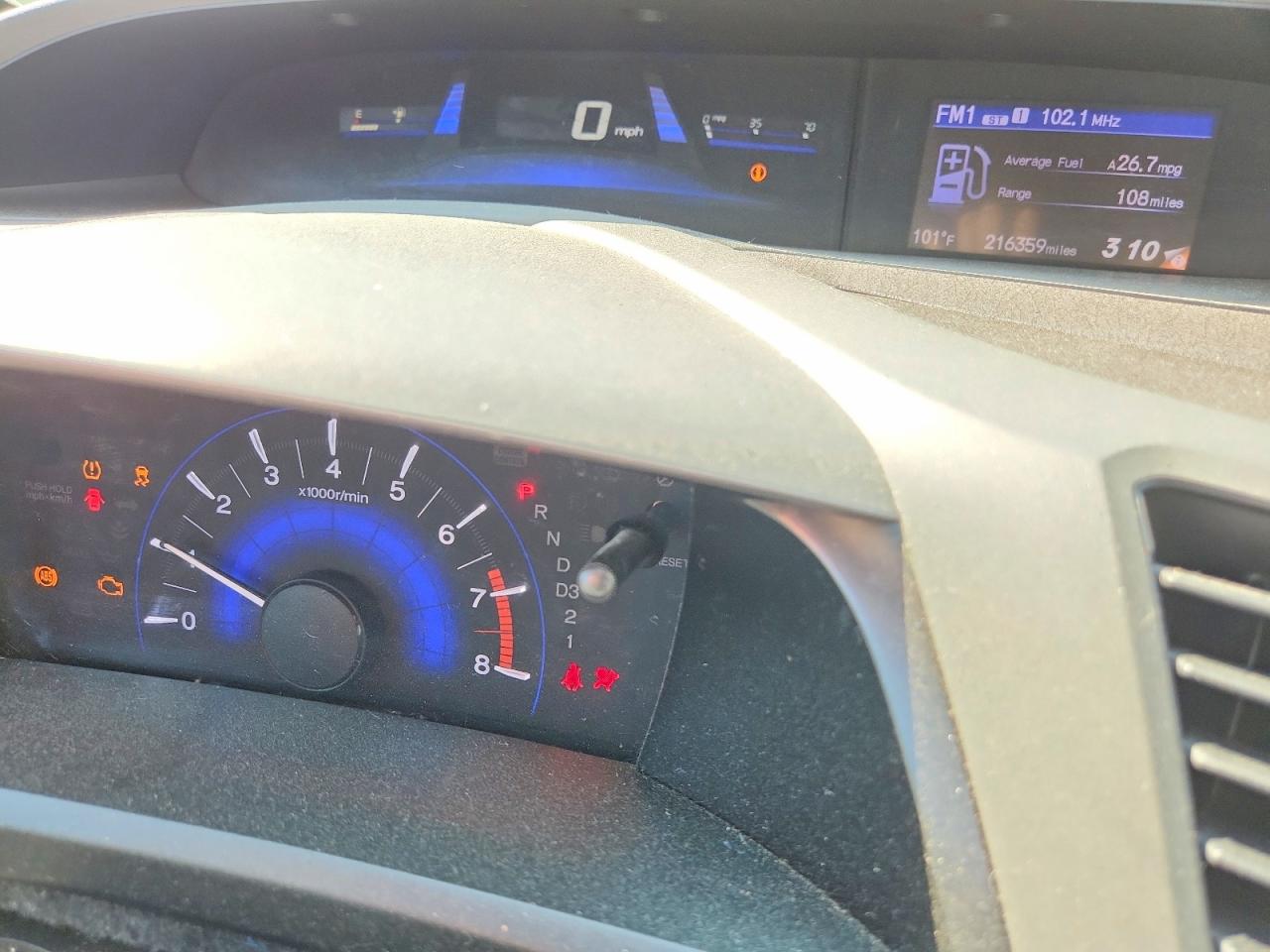2012 Honda Civic Exl Gray vin: 19XFB2F99CE021687