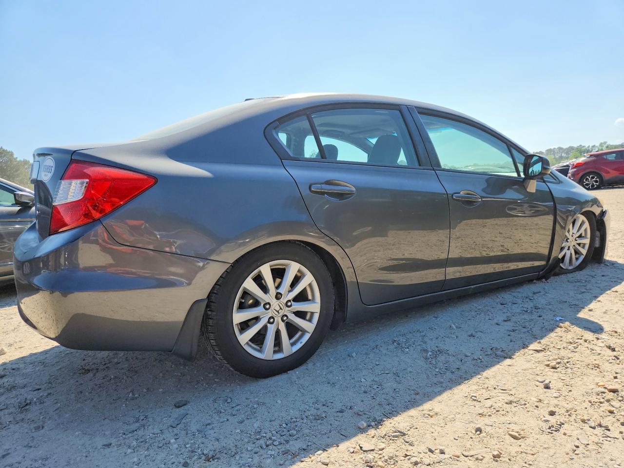 2012 Honda Civic Exl Gray vin: 19XFB2F99CE021687