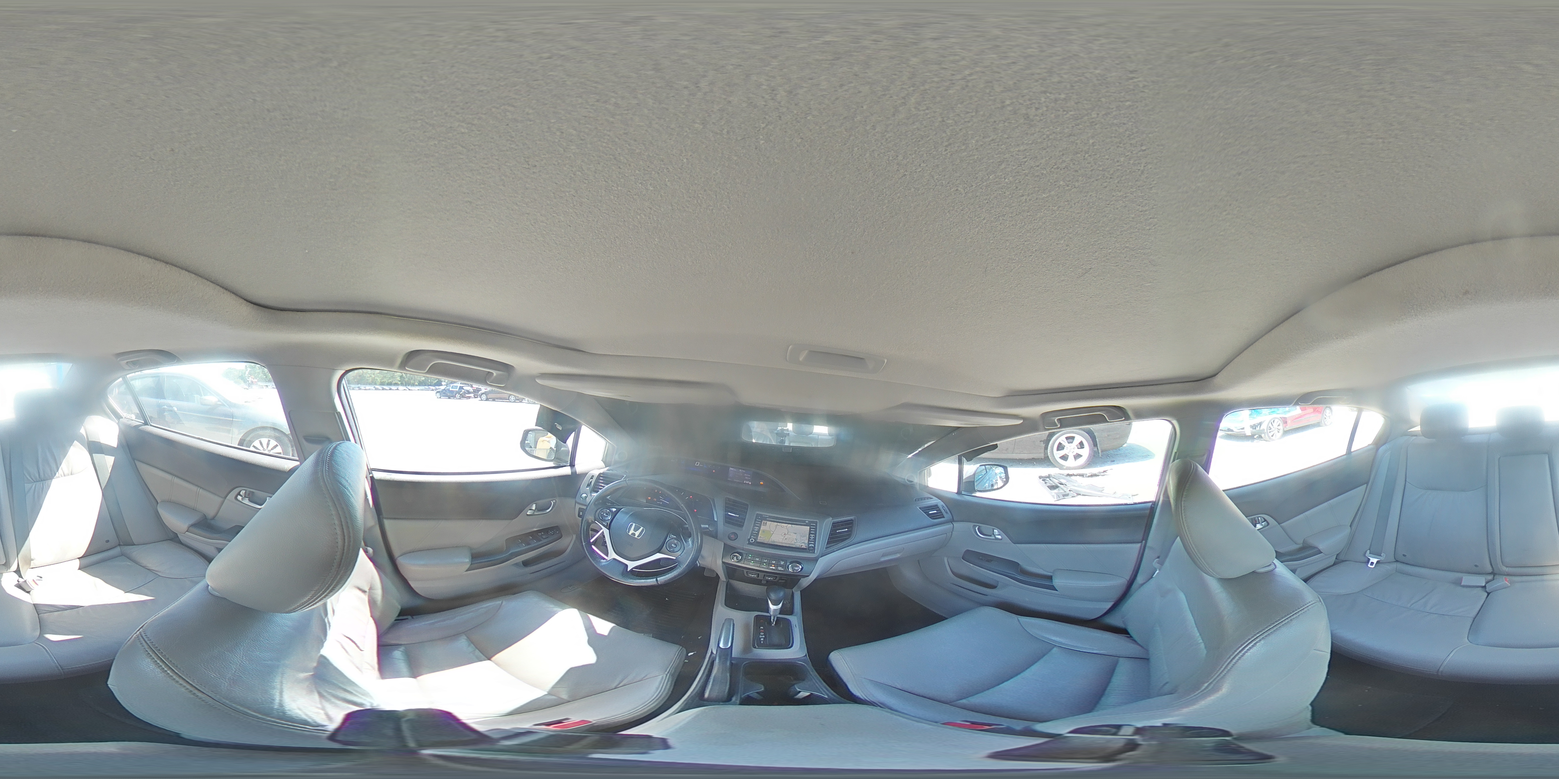 2012 Honda Civic Exl Gray vin: 19XFB2F99CE021687