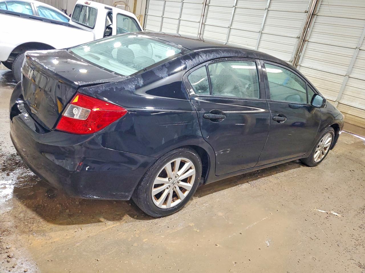 2012 Honda Civic Exl Black vin: 19XFB2F99CE056228