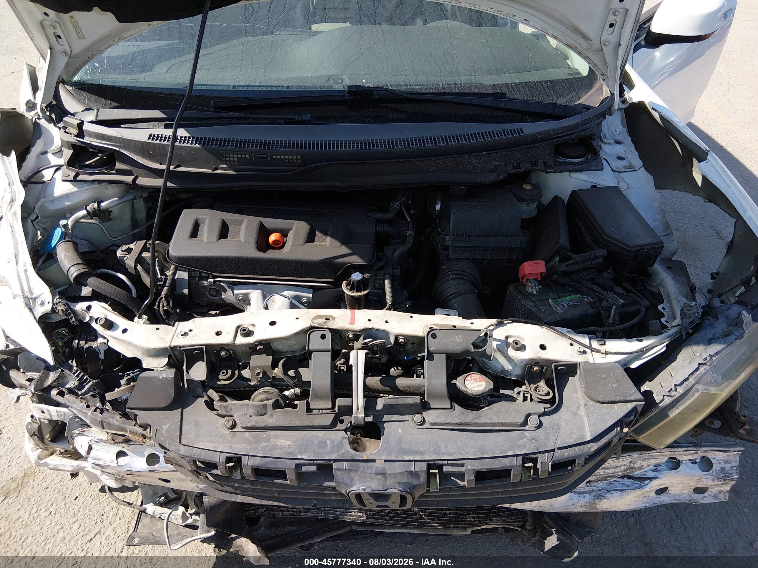 2012 Honda Civic Ex-l White vin: 19XFB2F99CE337798