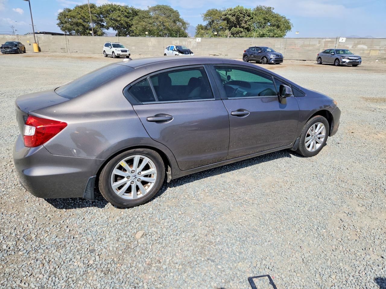 2012 Honda Civic Exl Коричневый vin: 19XFB2F99CE338904
