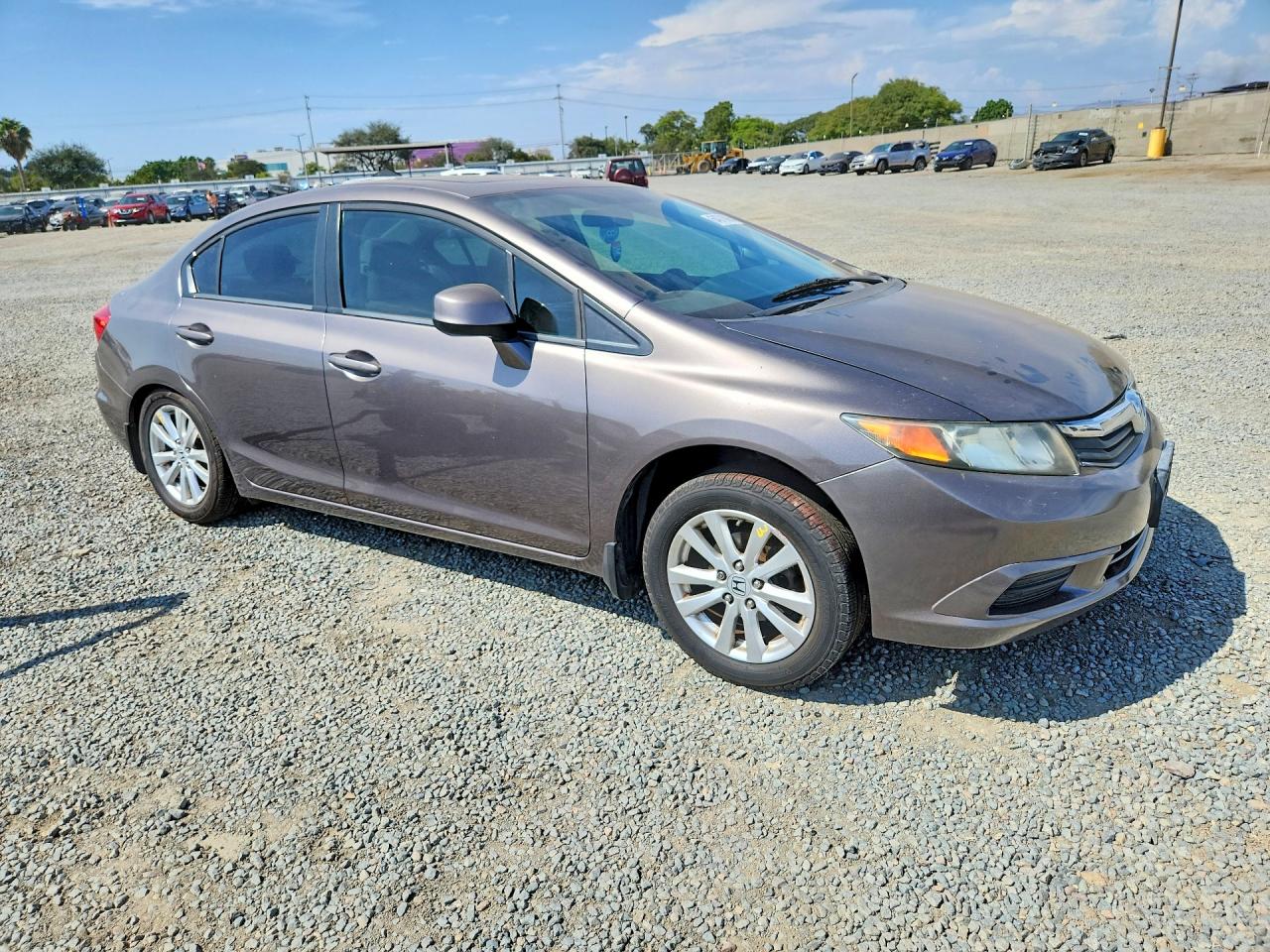 2012 Honda Civic Exl Коричневый vin: 19XFB2F99CE338904