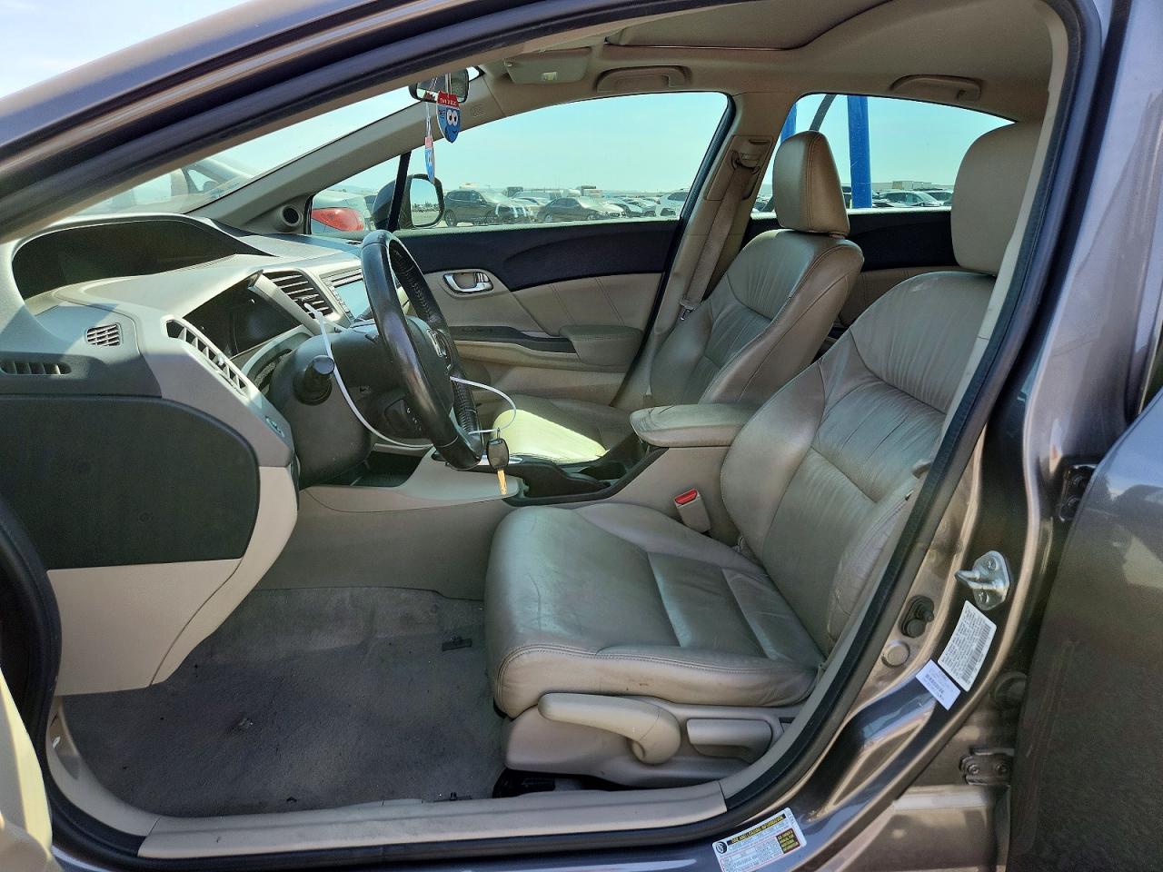2012 Honda Civic Exl Коричневый vin: 19XFB2F99CE338904