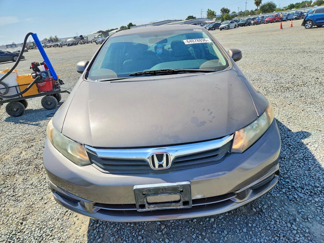 2012 Honda Civic Exl Коричневый vin: 19XFB2F99CE338904