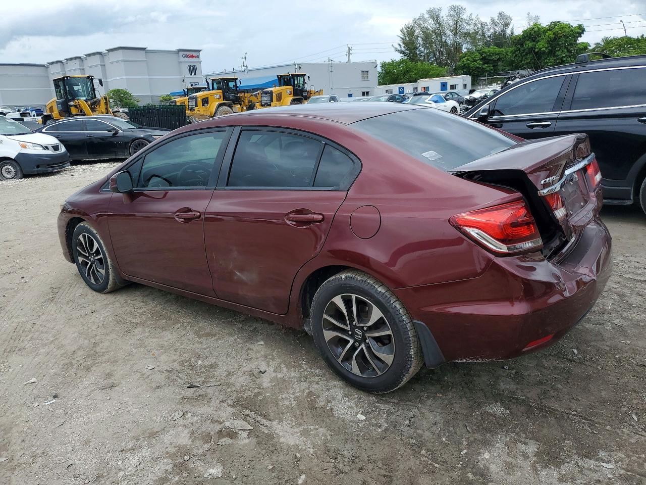 2013 Honda Civic Exl Brown vin: 19XFB2F99DE047787