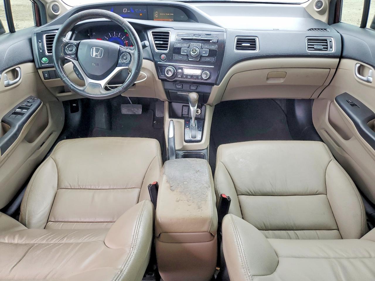 2013 Honda Civic Exl Brown vin: 19XFB2F99DE047787
