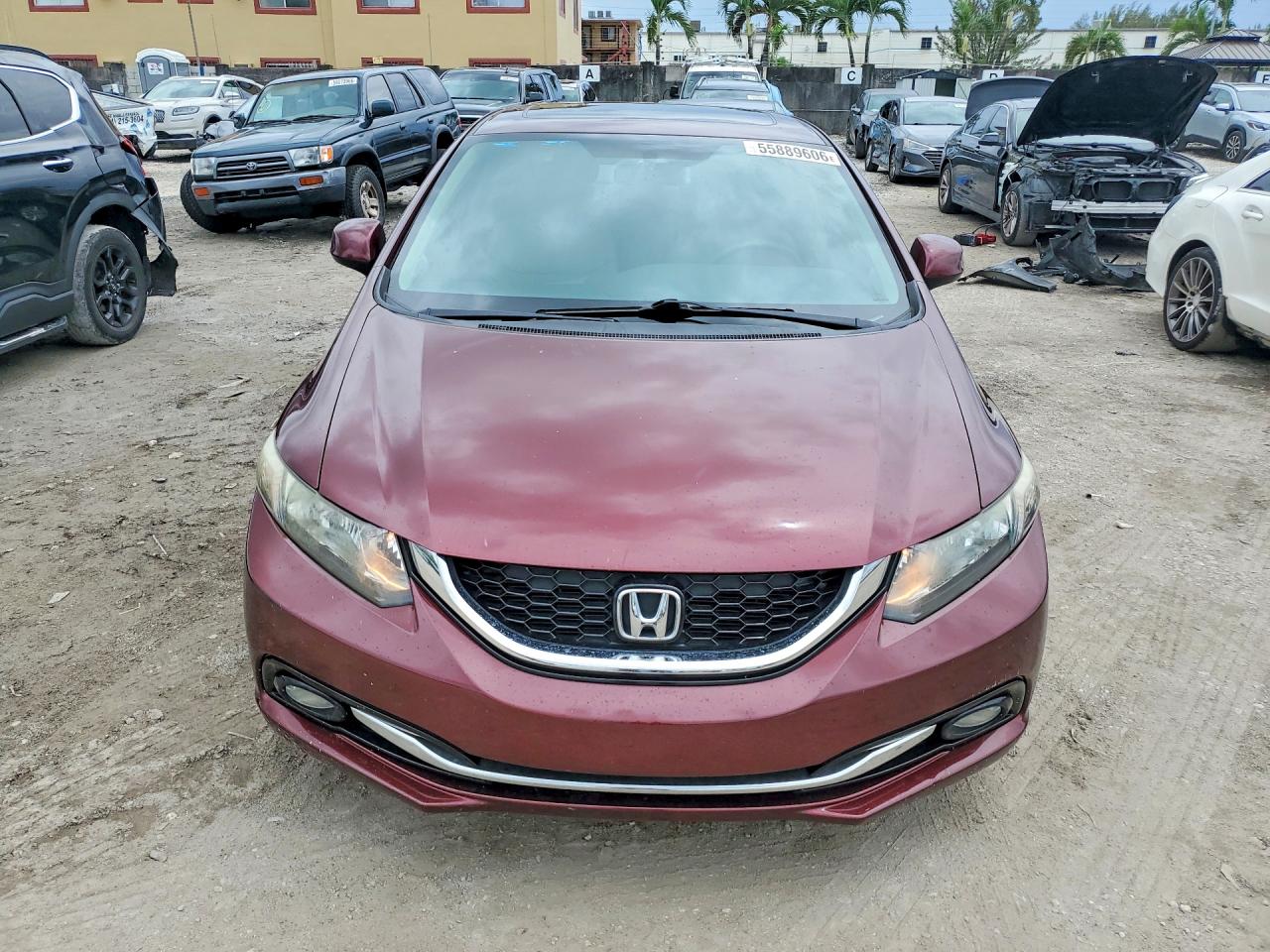 2013 Honda Civic Exl Brown vin: 19XFB2F99DE047787