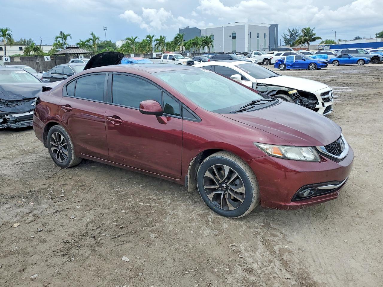 2013 Honda Civic Exl Brown vin: 19XFB2F99DE047787