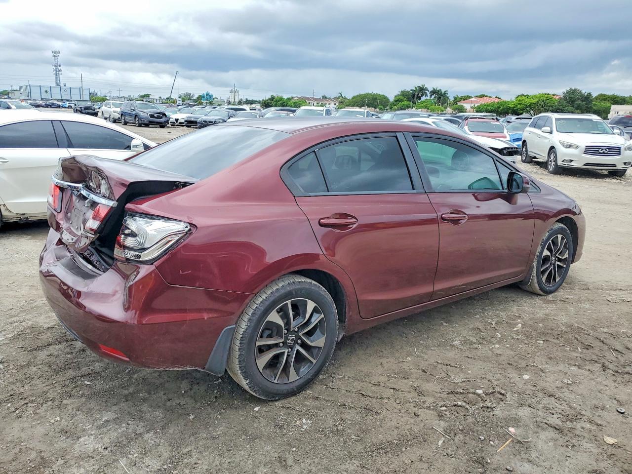 2013 Honda Civic Exl Brown vin: 19XFB2F99DE047787