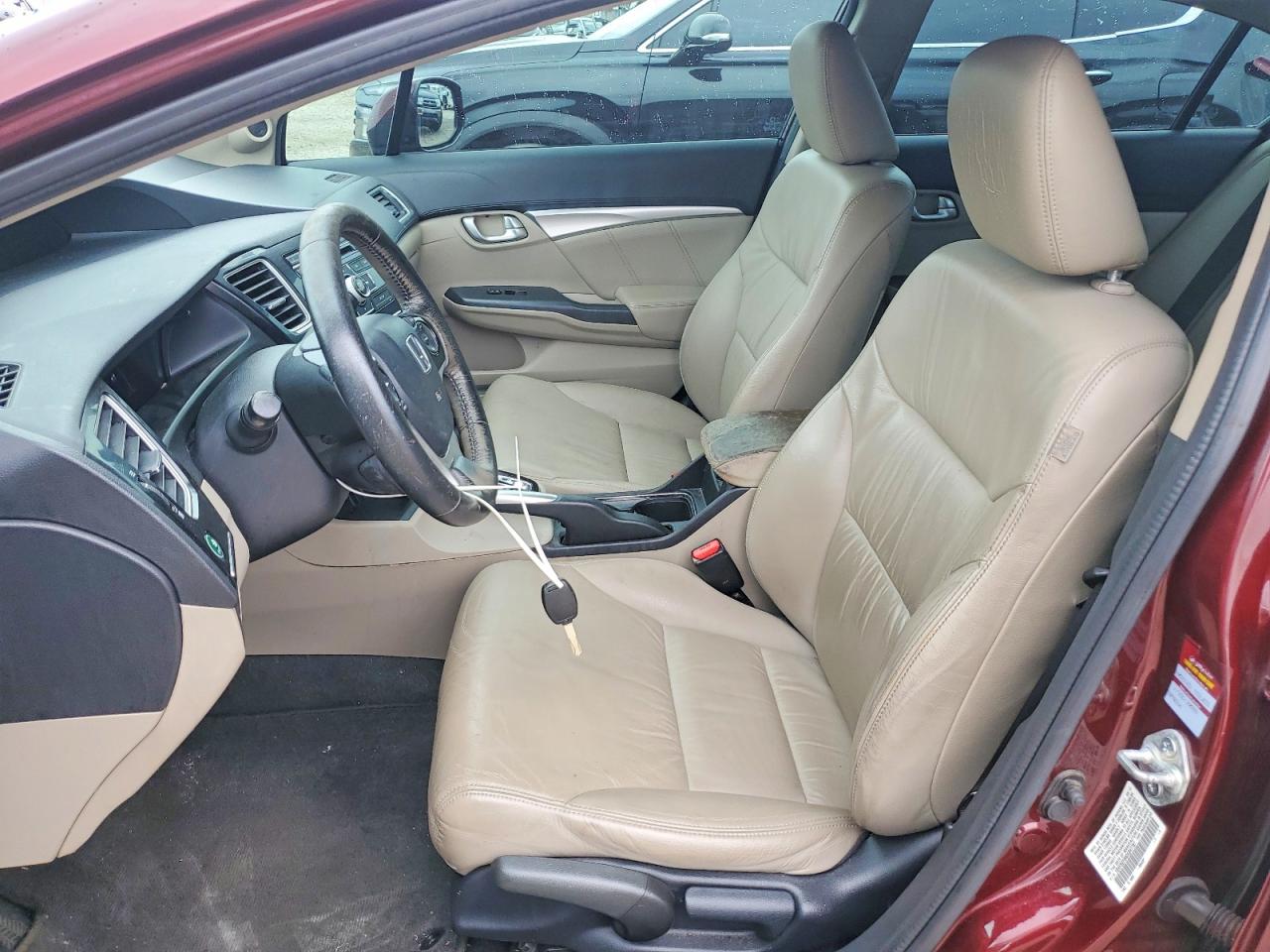 2013 Honda Civic Exl Brown vin: 19XFB2F99DE047787